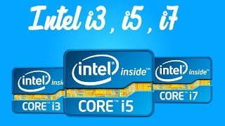 Diferencia entre intel i3 i5 e i7 [upl. by Notrab]