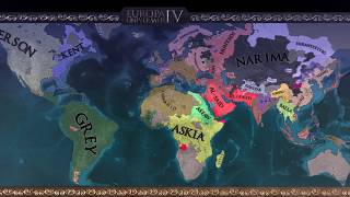 Europa Universalis IV  AI Only Timelapse 3  1187  1937  Extended Timeline Mod [upl. by Kristos]