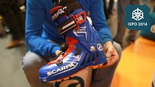 Scarpa F1 Evo Boot  Best New Snow Gear ISPO 2014  EpicTV Gear Geek [upl. by Leahciam]