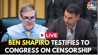 USA LIVE Ben Shapiro Open Statement To Congress On ‘Cartel’ Silencing Conservatives  GOP  N18G [upl. by Oliric15]