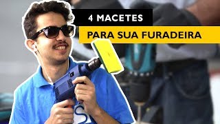 04 MACETES CRIATIVOS para a sua FURADEIRA PARAFUSADEIRA  Loja Stander [upl. by Fanni]