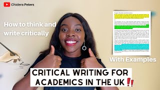 Critical Writing For Uni With Examples  First Class Essay Writing Skills [upl. by Xet]