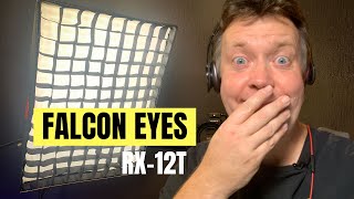 Bright LED Studio Lighting Setup for YouTube Falcon Eyes RX12t with Honeycomb Grid [upl. by Earezed]