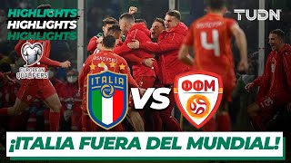 Highlights  Italia vs Macedonia Nte  UEFA Repechaje Qatar 2022  TUDN [upl. by Arymat]