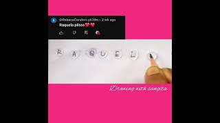 RaQUELA❤️❤️satisfying waterdropdrawing [upl. by Gibeon]