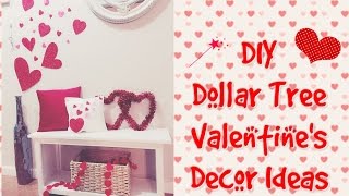 DIY Dollar Tree Valentines Room Decor [upl. by Yhtnomit]