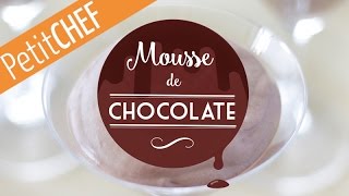 Receta Mousse de Chocolate Petitchefes paso a paso Diaporama [upl. by Nanete]