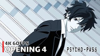 PsychoPass  Opening 4 【Qvism】 4K 60FPS Creditless  CC [upl. by Vally]