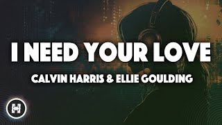 Calvin Harris amp Ellie Goulding  I Need Your Love Lyrics [upl. by Nnylatsyrk]