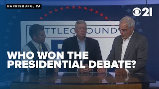 Who won the presidential debate CBS 21 Political Insiders react [upl. by Tillion583]