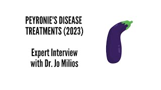 Peyronies Disease Treatments and Breakthrough 2023  Dr Jo Milios  Ultrasound Therapy [upl. by Attenrev464]