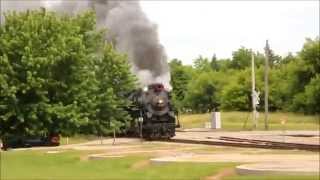 Pere Marquette 1225 WIth Guest whitle from 611 round 2 [upl. by Zsolway64]