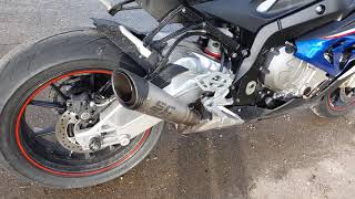 BMW S1000RR 2018 SC Project S1 SlipOn Exhaust Startup and Sound 4K [upl. by Anuait255]