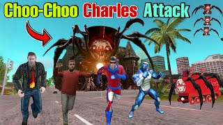 choochoo charles attack on rope hero vice town  new update  black spider 20 [upl. by Angus]