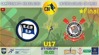 Pinheiros SP X Corinthians SP  CBI  FINAL  Sub 17 Basquetebol Masculino  2024 [upl. by Autrey]