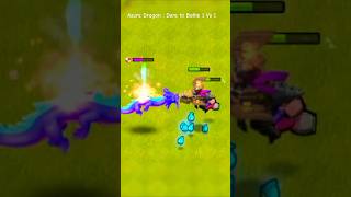 Azure Dragon VS Broom Witch amp Dragon Rider 🔥  2 vs 1  shorts clashofclans coc [upl. by Oremo932]