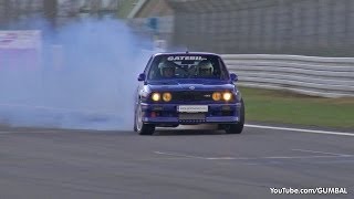 1100HP BMW E30 M3 w 2JZ Toyota Supra Engine  Crazy Drifts [upl. by Anika]