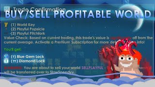 2BGLS CLEAN PROFIT BUYSELL Profitable World No Clickbait  GrowTopia [upl. by Karin]