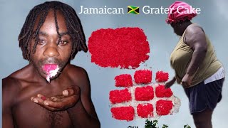 HOW TO MAKE JAMAICAN 🇯🇲 GRATER CAKE HOMEMADE STYLE SWEET MOUTH FOOD [upl. by Atirehs176]