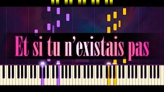 Et si tu nexistais pas Piano  JOE DASSIN [upl. by Rats874]