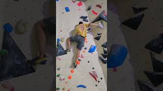 LITTLE 🍊 NIBS 😄 bouldering climbing orange nibs happy fun challenge viralvideo 2024 sendit [upl. by Blodget]