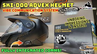 2024 Ski Doo Advex Helmet and VIBE Communications System  Unboxing and Install [upl. by Raseda83]