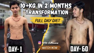 Full Day Diet For Weight Gain  How to Weight gain  Ansh Malviya  Fit With Ansh [upl. by Jeconiah]