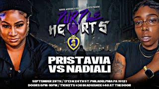 VERBAL WAR ZONE PURPLE HEARTS ANNOUCEMENT 4 PRISTAVIA VS NADIALI [upl. by Aiel]