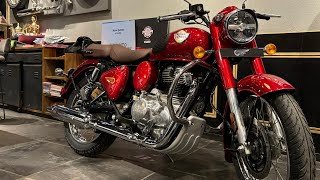 Royal Enfield Classic 350 Madras Red 2024  New Changes amp On Road Price [upl. by Pruchno]