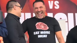 De La Hoya MOCKS Canelo for PAST FAILED PED TESTS with EAT MORE MEAT Shirt [upl. by Hamnet752]