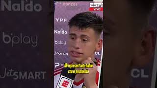 quotNO VOY A RENOVARquot BOMBAZO del Diablito Echeverri luego de ser campeón con River en Santiago [upl. by Teodoor138]