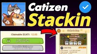 Citizen Stacking  Citizen Withdraw  Citizen Token Listing Price [upl. by Britteny]