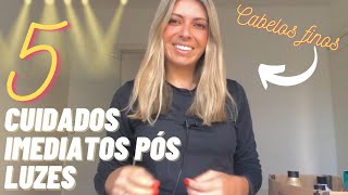 5 DICAS PARA RECUPERAR RÁPIDO O CABELO LOIRO NO PÓS LUZES ⭐️Cuidados essenciais CABELOS FINOS [upl. by Darwin]