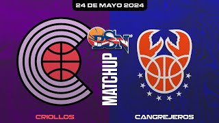 Criollos de Caguas vs Cangrejeros de Santurce  BSN2024 [upl. by Schaaff]