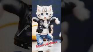 Smart cute cat dance 😯shorts love dance catlover catvideos viraldance catdance [upl. by Nylac120]