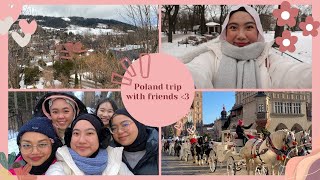 Vlog Poland trip with friends First time playing with snow amp skiing  Krakow amp Zakopane 2024 🇵🇱 [upl. by Longawa813]