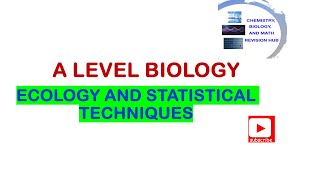 A level  Biology  Edexcel  Topic 5B  Ecology and statistical techniques [upl. by Kery]