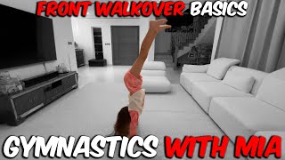 Learning how to do front walkover in gymnastics [upl. by Angelle]