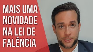 MAIS UMA NOVIDADE NA LEI DE FALÊNCIA  Direito Empresarial [upl. by Trina]