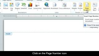 Microsoft Office Word PC Inserting a Page Number [upl. by Carree]