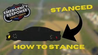 How to stance cars in ERLC 2024 [upl. by Enifesoj]