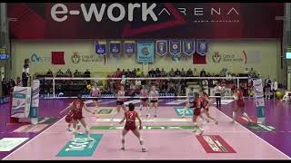 Simone Lee and Micha Hancock  Casalmaggiore vs Busto Arsizio Volleyball Highlights [upl. by Danica]