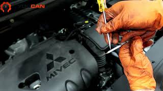 How to Check the Transmission Fluid Level on a Mitsubishi [upl. by Kyla]