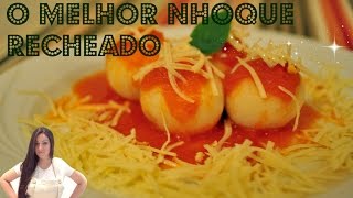 RECEITA NHOQUE RECHEADO COM QUEIJOS  Gnocchi da Nonna italianinha [upl. by Tibbitts65]