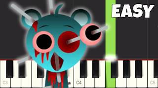 Incredibox Sprunki HORROR Themes  EASY Piano Tutorial [upl. by Oflodur]