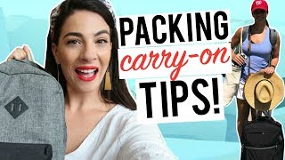 How To Pack a Carry On to Europe for Two Weeks tips [upl. by Ezirtaeb]