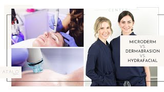 Microdermabrasion vs Dermabrasion vs HydraFacial [upl. by Ahsiadal634]