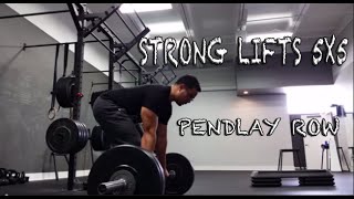 Strong lifts 5x5 Pendlay rows  Form Check [upl. by Stine]