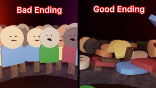 Roblox Glossophobia Both Endings [upl. by Nasia]