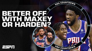 Will Maxey amp Embiid go FARTHER than Harden amp Embiid 👀 HELL YEAH  Perk  NBA Countdown [upl. by Strang]